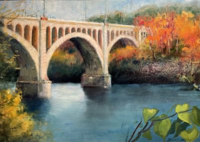 Manayunk Bridge, Irene Nunn, Oil, 12" x 19"